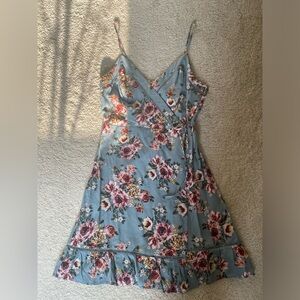 BOG Collective Blue Floral Dress
